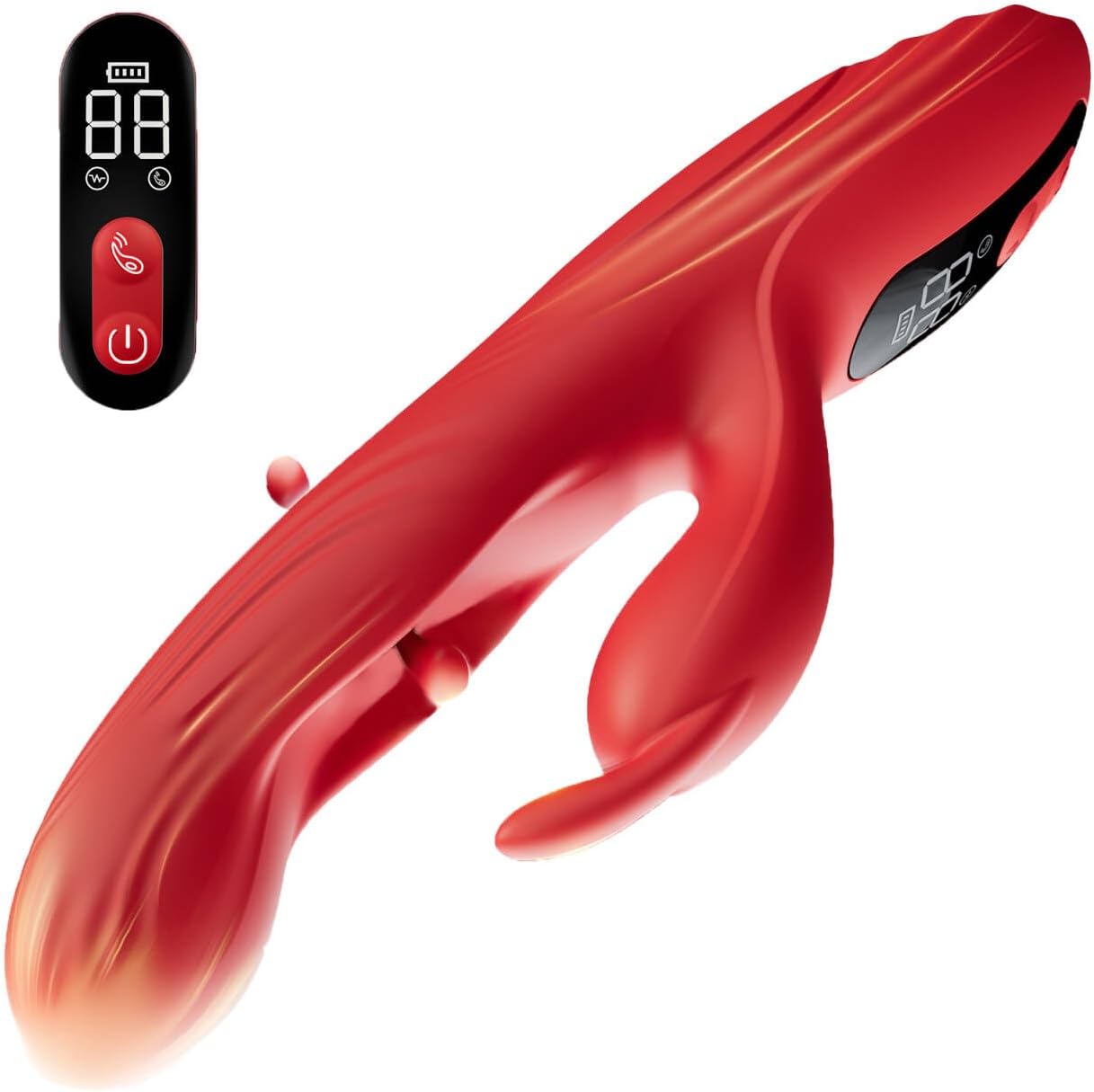 2026 Newly Electric Adult Toy for Women Realistic Silicone Wand Thrusting Stimulation with Cup for Thumb-Grip Push-Style Massage