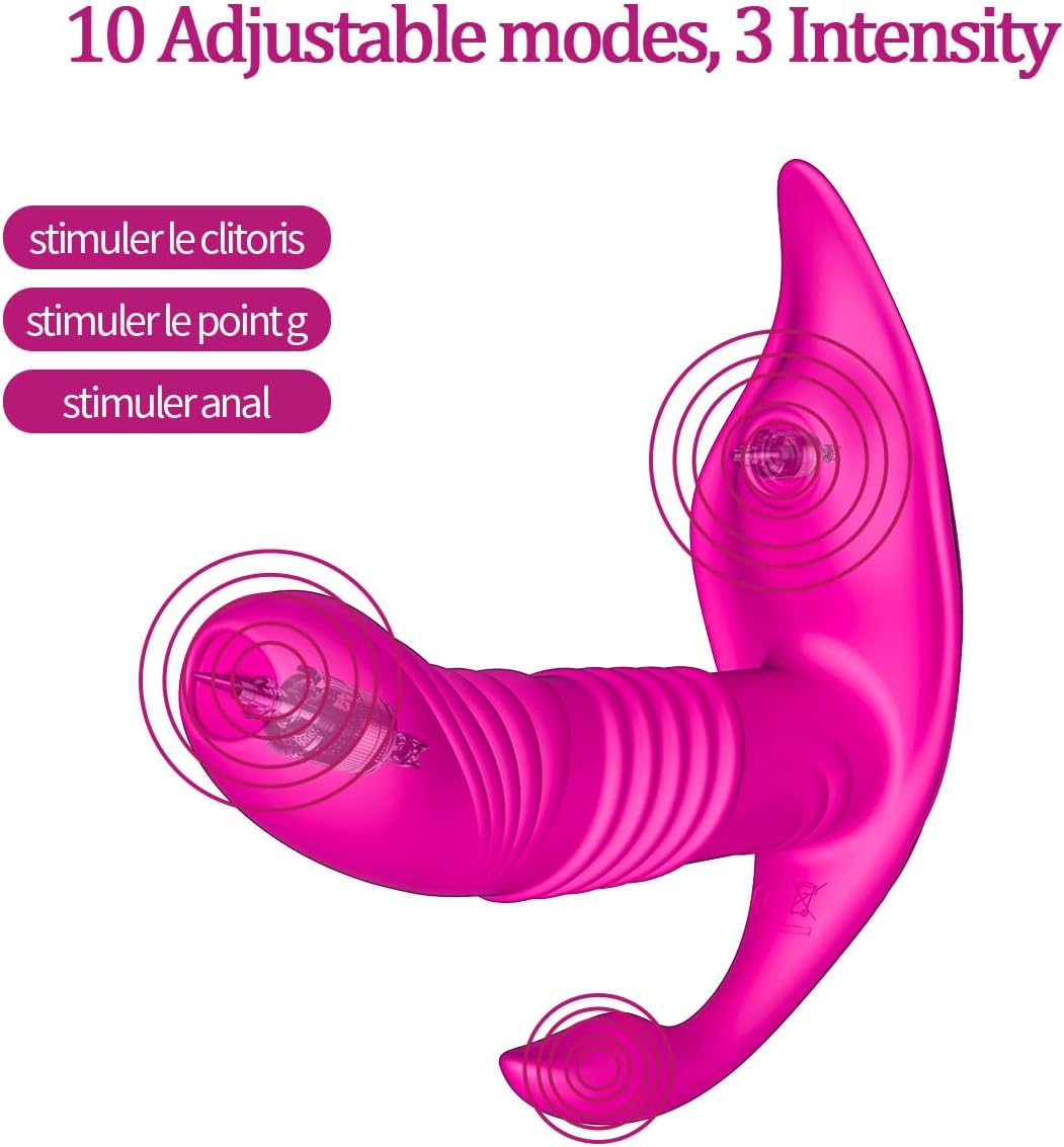 2026 New Powerful 10 Modes Adult Toy for Women Today Silent Rabbit Ears Pleasure Toy Set Thrusting Games for Men and Women Machine Realistic Handheld Woman Base Machine - Image 2