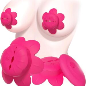 Vibrating Nipple Clamps Toys Remote Control Nipple Clamp with 10 Vibration Modes Vibrator Nipple Sex Toys for Women Silicone Lightweight Invisible Nipple Toy Adult Sex Toy for Women Couples