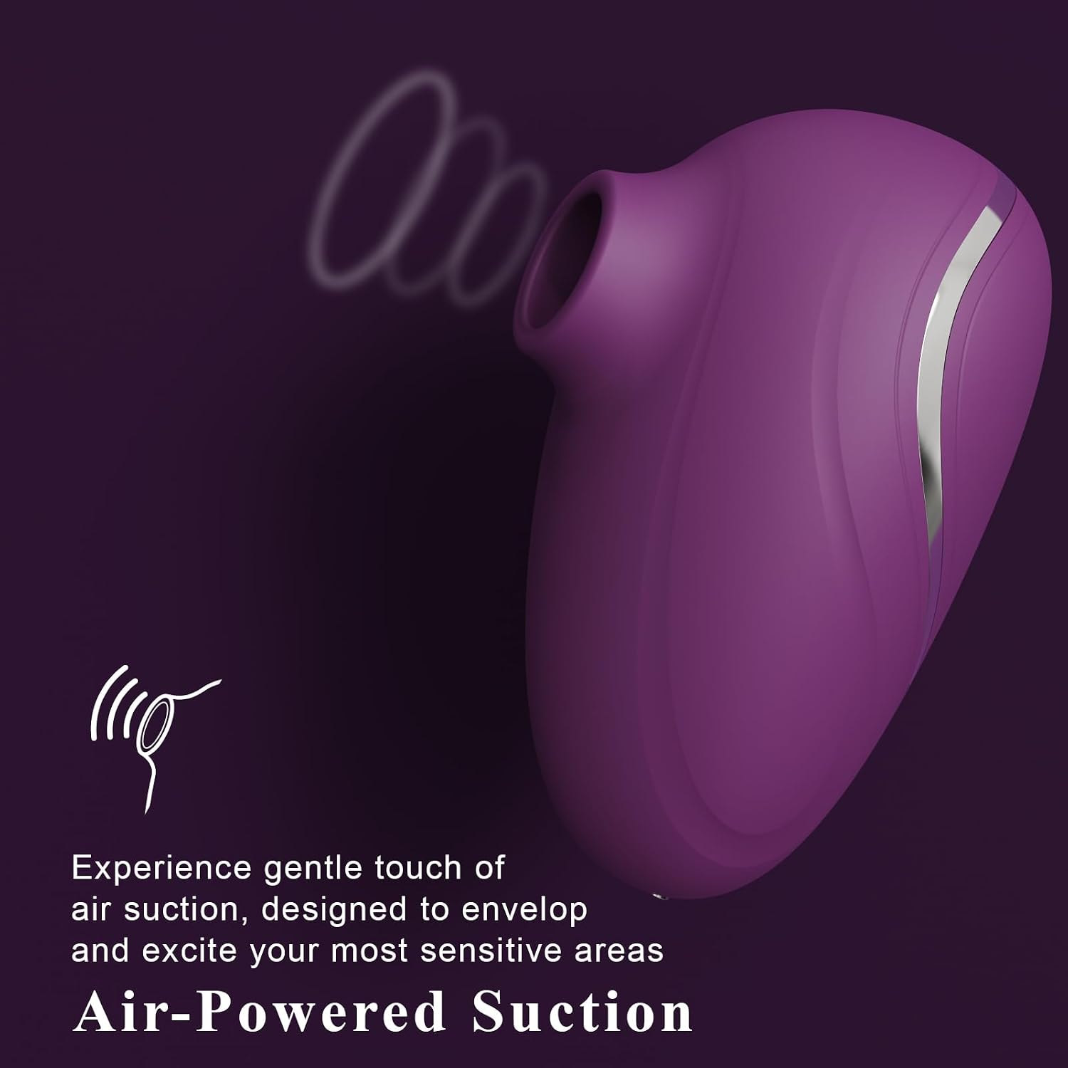 Sucking Vibrator Women Sex Toy - Rose Stimulator Clitoris Vibrator, Wide Opening Sucker Nipple Toys for Pleasure, Clitoral Suction Vibrator with 6 Modes, Mini Vibrator Female Couples Sex Toys, Purple - Image 2